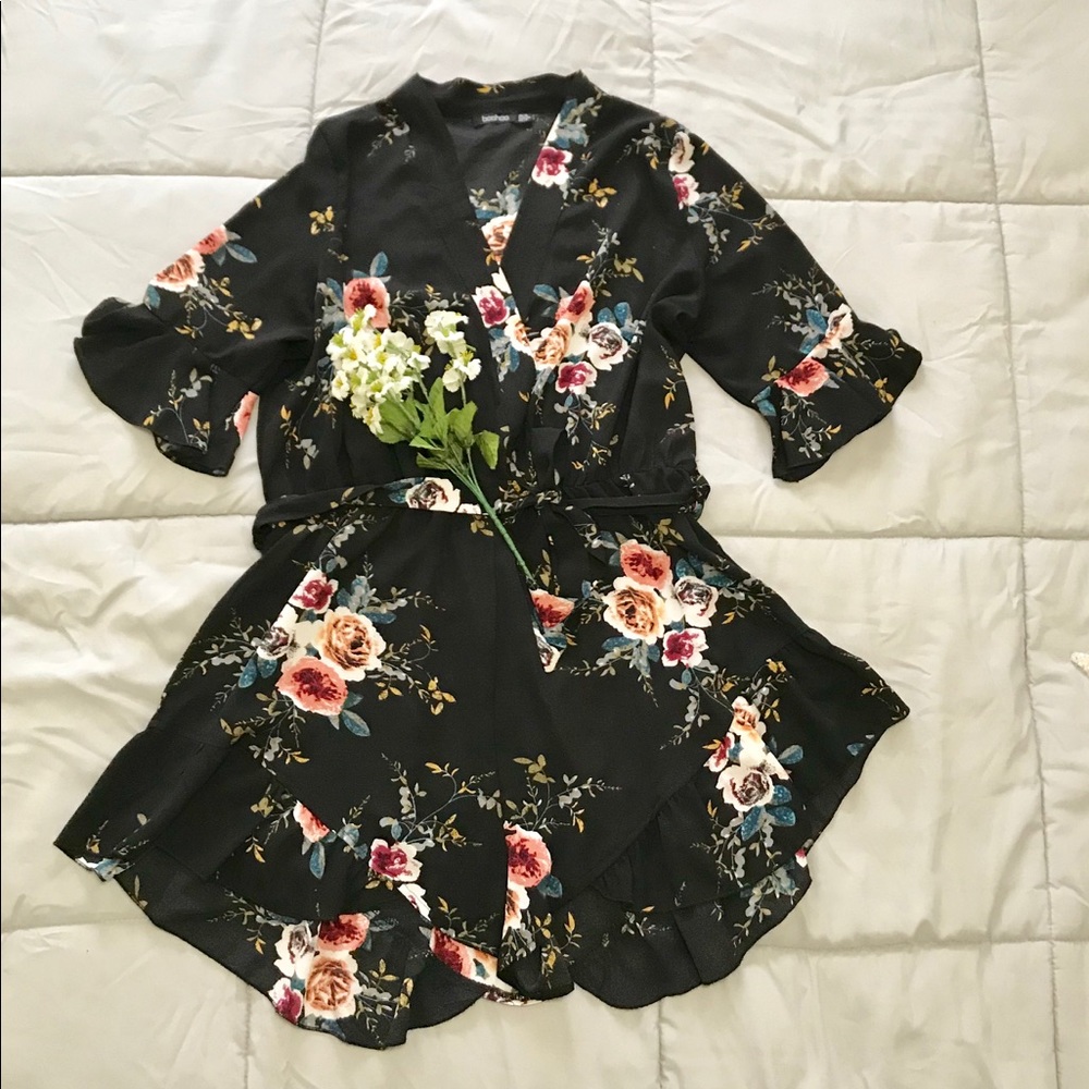 Boohoo floral romper